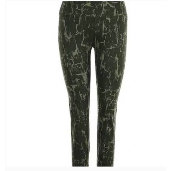 Zobha Ultra High Rise Legging in Olive Grove Distressed Crackle Size Small - Picture 1 of 6